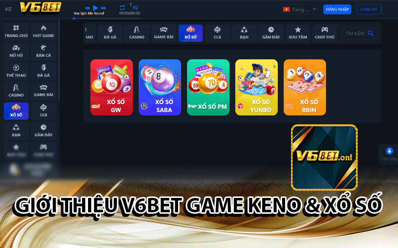 Giới Thiệu V6Bet Game Keno & Xổ Số